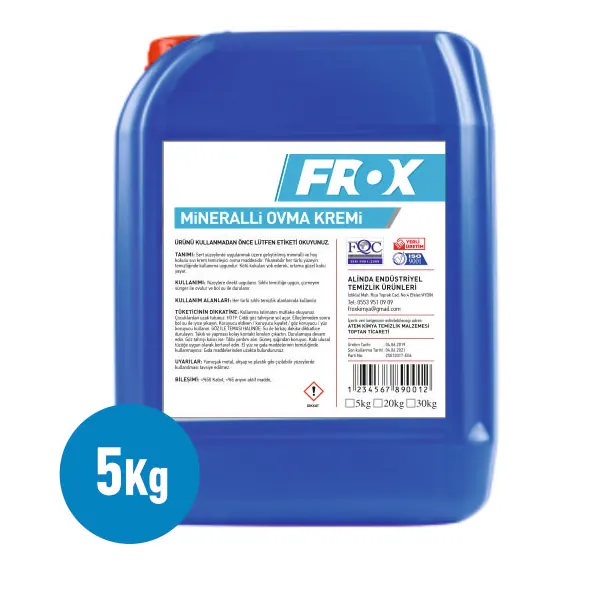 Frox 5 Kg Mineralli Ovma Kremi