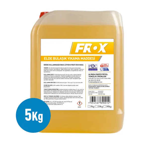 Frox 5 Kg Elde Bulaşık Yıkama Deterjanı