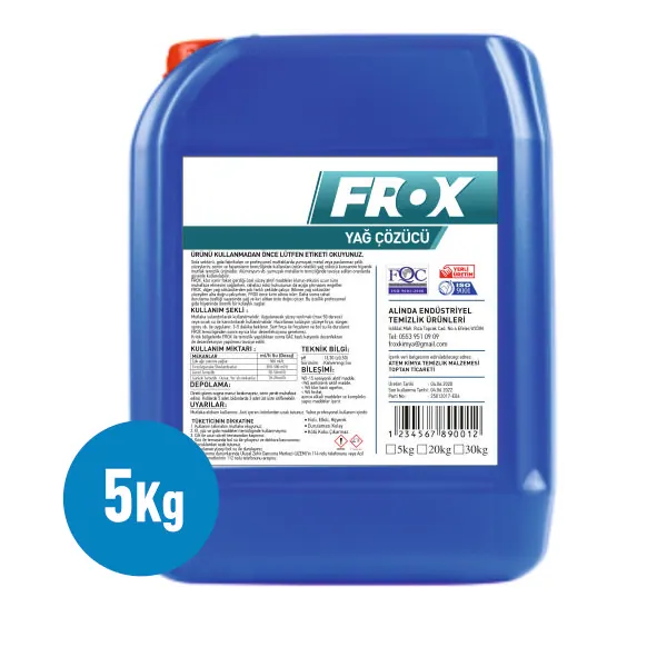 Frox 5 Kg Ağır Yağ ve Yanık Kir Çözücü