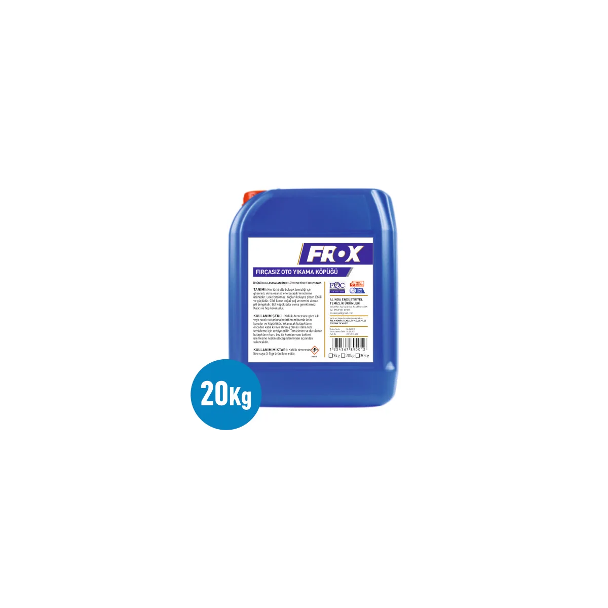 Frox 20 Kg Fırçasız Oto Yıkama Şampuanı