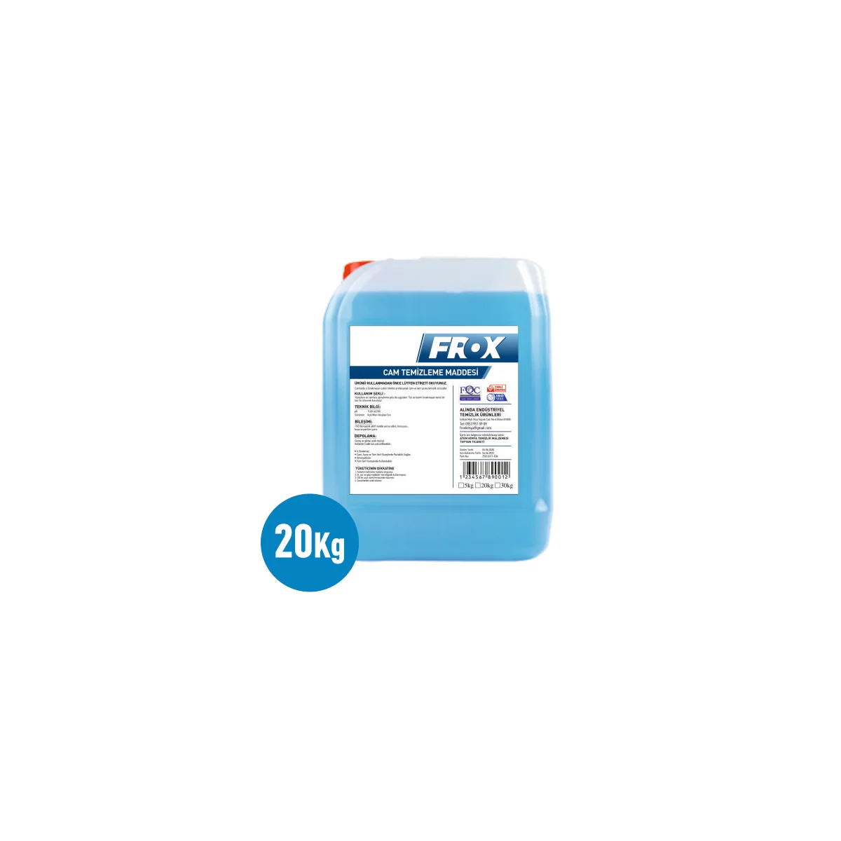 Frox 20 Kg Cam Temizleme Sıvısı