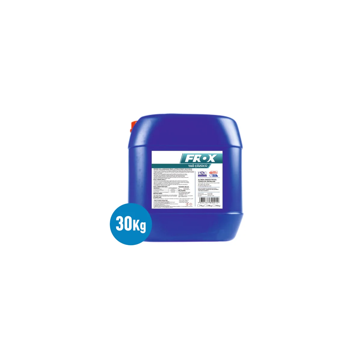 Frox 30 Kg Konsantre Ağır Yağ Çözücü