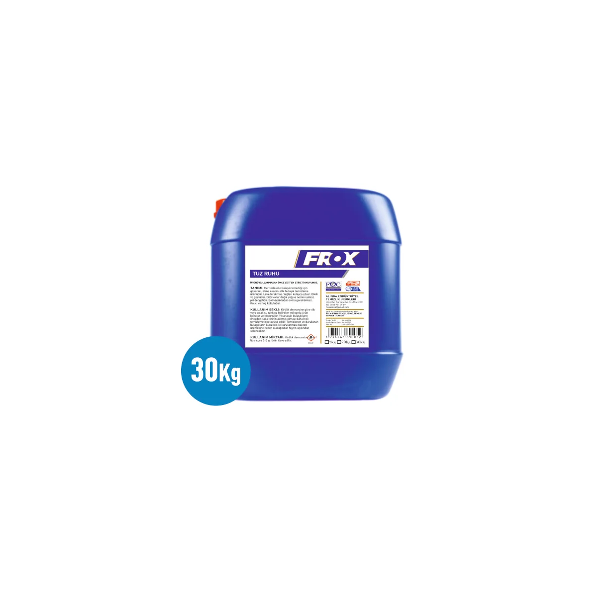 Frox 30 Kg Tuz Ruhu (%18 Hidroklorik Asit)