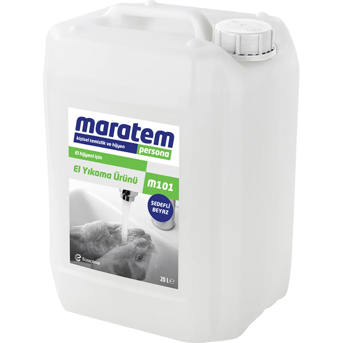 Maratem M101 El Yıkama Ürünü - Sedefli Beyaz 20L